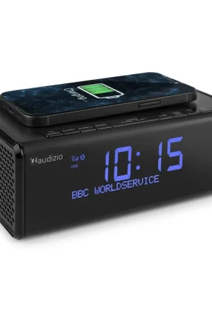 En stock - Audizio Cuneo Radio DAB+ Chargeur Induction Inclus - Noir