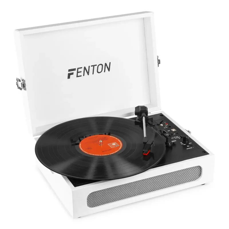 Fenton RP118F Platine Vinyle Valise Bluetooth avec Haut-Parleurs Intégrés - Qualité professionnelle