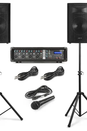 Disponible maintenant - Vonyx VX210 Système de Sonorisation Complet BT - 800 Watts