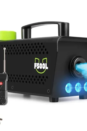 Tout juste ajouté - Fuzzix F503L - Machine à Fumée 500 Watts avec 3 LEDs RGB