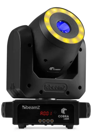 Produit tendance | BeamZ Cobra 100R - Lyre LED Motorisée Beam avec Anneau LED RGB - 100 Watts