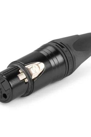 Dernier arrivage | Neutrik NC3FXX Fiche XLR 3 Broches Femelle - Noire, Contacts Dorés