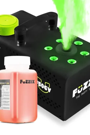Envoi rapide - Fuzzix F506V - Machine à Fumée Verticale 500 Watts Multicolore RGB avec 250 mL de Liquide