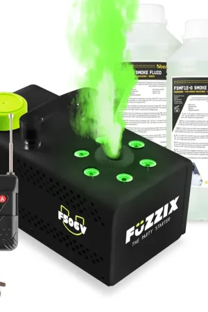 Fuzzix F506V - Machine à Fumée Verticale 500 Watts Multicolore RGB avec 2L de Liquide - Liquidation