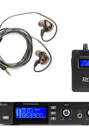 Disponible maintenant | Power Dynamics PD810 Système In Ear Monitor Sans Fil UHF - 15 Canaux