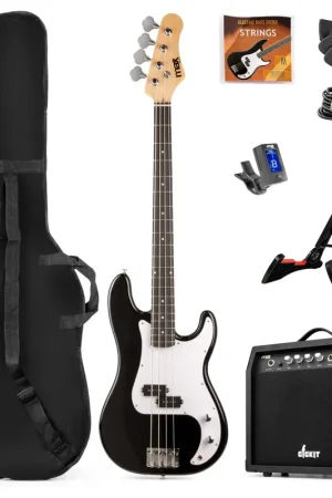 2nde Vie - Max GigKit - Basse Électrique Pack Débutant Ampli 40 Watts - Noire - Coup de cœur des clients