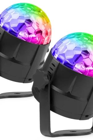 Fuzzix Tornado - Pack de 2 Boules Disco Lumineuses RGB - Fin de série