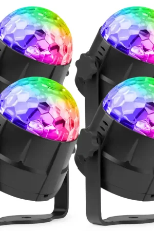 Fuzzix Tornado - Pack de 4 Boules Disco Lumineuses RGB | Profitez-en