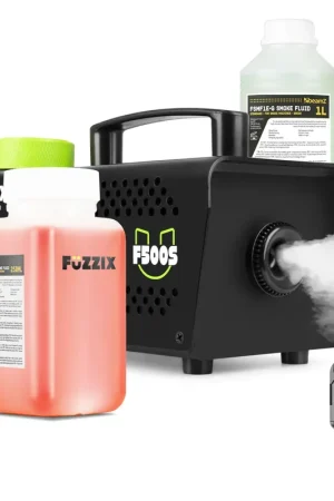 Fuzzix F500S Machine à Fumée 500 Watts avec 1,25L de Liquide - Super offre