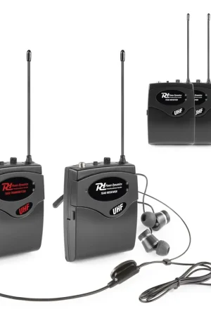 Bon prix - Power Dynamics TG40 - Audiophone Visite Guidée - 1 émetteur et 4 récepteurs - Portée 50m