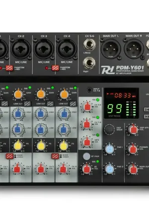 Power Dynamics PDM-Y601 - Console de Mixage 6 Canaux avec Bluetooth - Petit prix