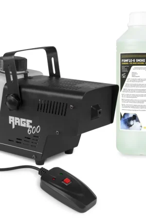 BeamZ RAGE600I - Pack Machine à Fumée avec 1L de Liquide Densité Standard - 600 Watts | Bon prix