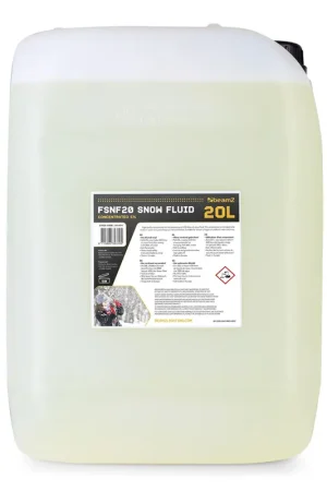 Prix réduit - BeamZ FSNF20 - Liquide concentré pour machine à neige 20L soit 400L après dilution - Effet neige réaliste pour fêtes & événements