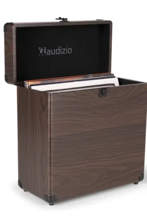 Incontournable - Audizio RC32 - Étui de Rangement pour Vinyle 33 Tours - Acacia