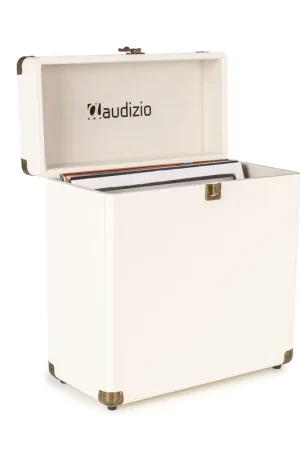 Audizio RC32 - Étui de Rangement pour Vinyle 33 Tours - Crème | Achetez en ligne