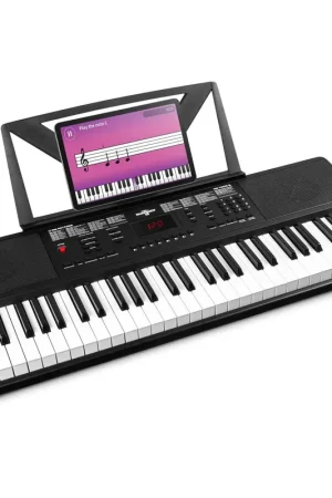 Commandez maintenant | Max Rhapsody54 – Clavier Électronique 54 Touches Débutant – Modes Apprentissages