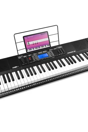 Qualité supérieure - Max Rhapsody61M - Clavier Électronique 61 Touches Semi Lourdes - Module MP3 / MIDI