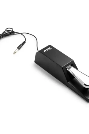 Soldes | Pédale de Sustain Universelle Max pour Clavier et Piano – Noir/Chromé