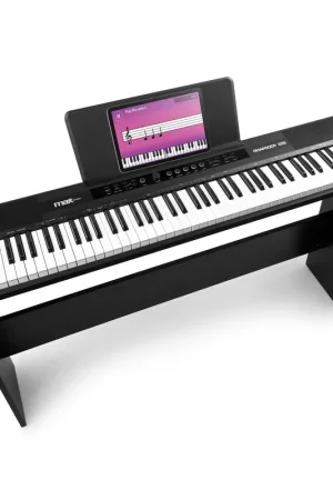 Achetez en ligne - Max RhapsodyDP88W – Piano Numérique 88 Touches pour Musicien Confirmé avec Meuble en Bois et Pédale de Sustain