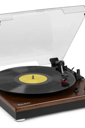 Audizio RP112AD - Platine Vinyle avec Bluetooth IN & OUT - Acacia - Achat sécurisé