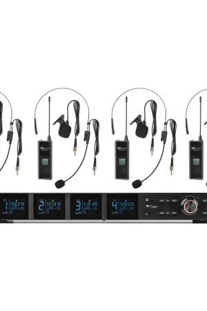 Disponible maintenant - Power Dynamics PD524B Système de Bodypacks UHF avec 4 Bodypacks - 100 Canaux