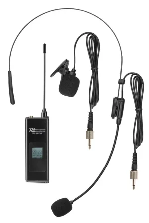 Prix bas - Émetteur bodypack Power Dynamics PD520BP - Bodypack UHF Professionnel | 100 Canaux pour Système PD524B