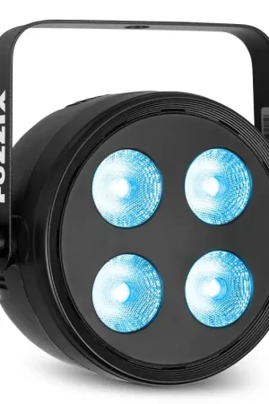 Prix usine | Fuzzix PLF20 Projecteur Party Par DMX - 4 LEDs de 12 Watts RGBAW-UV avec Télécommande