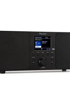 Audizio Genua Radio DAB+ Bluetooth 5.0 - Noire, Écran Couleur 2,8 avec Télécommande - Petit prix