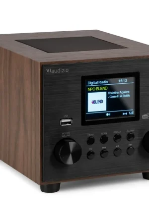 Audizio Vieste Radio DAB+ FM 60 Watts Bluetooth 5.0 - Noyer, Subwoofer Intégré - Remise