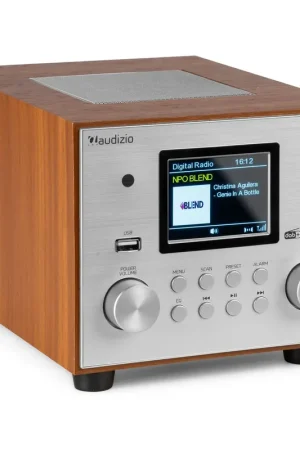 Très demandé - Audizio Vieste Radio DAB+ FM 60 Watts Bluetooth 5.0 - Grise, Subwoofer Intégré