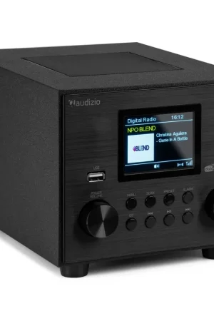 Très bien noté | Audizio Vieste Radio DAB+ FM 60 Watts Bluetooth 5.0 - Noire, Subwoofer Intégré