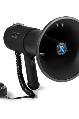 Achetez dès maintenant | Vonyx MEG075 - Mégaphone Noir 75 Watts, Idéal Manifestations, Bluetooth - Portée 1,3 km