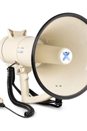 Vonyx MEG120 - Mégaphone Puissant 120 Watts, Idéal Manifestation, Bluetooth - Portée 1,6 km | Prix doux