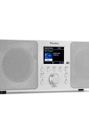 Tout juste ajouté - 2nde Vie - Audizio Genua Radio DAB+ Bluetooth 5.0 - Grise, Écran Couleur 2,8 avec Télécommande