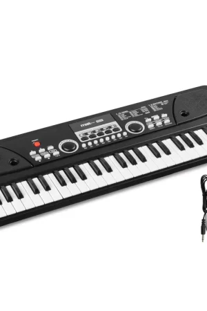 Nouveau au catalogue - 2nde Vie - Max KD49 - Clavier Électronique 49 Touches pour Enfant avec Batterie & Micro - Noir