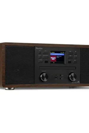 Audizio Avola - Radio Internet Wifi avec Lecteur CD, Bluetooth, DAB+ et FM - Noyer - Commandez dès maintenant