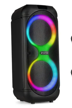 Derniers jours | Fenton Track510 - Enceinte Portable Lumineuse Bluetooth - 160 Watts, Autonomie 6H