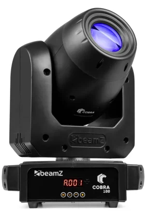 BeamZ Cobra 100 - Moving Head LED 100 W avec Prism, Gobo & Focus Motorisé | Spot/Beam Pro pour DJ, Scènes, Clubs - Dépêchez-vous