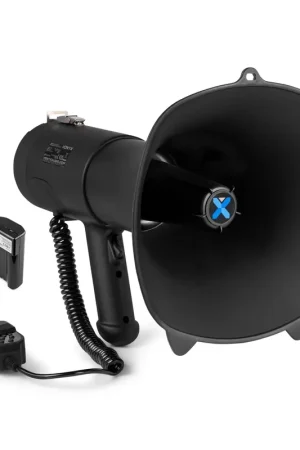 Vonyx MEG090 Pack Mégaphone Noir 90W - avec 2x Batteries MRB12 Rechargeables | Nouveau au catalogue