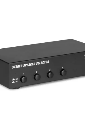 Commandez maintenant - Power Dynamics SSW4 – Commutateur Haut-Parleurs 4 Voies – 100 Watts Max par Canal
