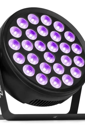 BeamZ BCC260 - FlatPAR LED RGBWA-UV 27x 6W Extra Plat avec Télécommande - Projecteur PAR LED DJ Puissant avec Effet UV pour Soirées | Achetez en ligne