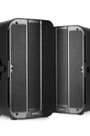 Offre exclusive - Vonyx VD712A - Paire d’Enceintes Actives Bi-Amplifiées 12 Pouces - 2x 800 Watts