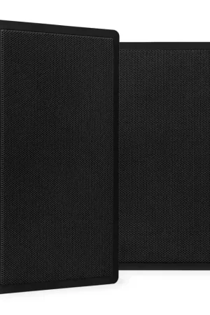 Power Dynamics WSF30B - Set de 2 enceintes murales plates 100 V, 5,25″ | Noir - Préféré des clients