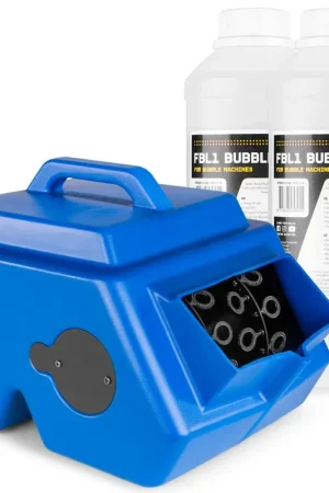 BeamZ B1500 - Pack Machine à Bulles pour Enfant/Mariage avec 2L de Liquide | Offre limitée