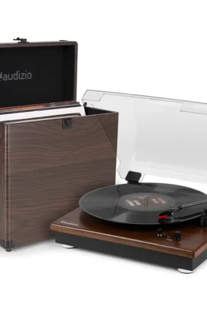 Pack Audizio RP112D - Platine Vinyle Acacia avec un Étui de Rangement RC32 - Achetez maintenant
