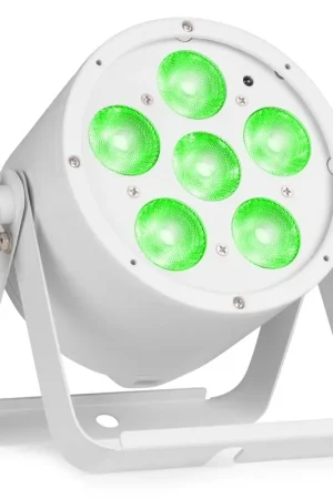 BeamZ Pro BAC322W - Projecteur PAR LED RGBALC - 6 x 10 Watts, Blanc | Profitez-en maintenant