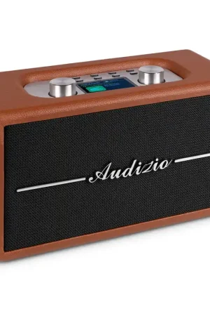 Audizio Tune60 – Radio DAB+/FM BT sans fil au Design Rétro | Marron - Liquidation