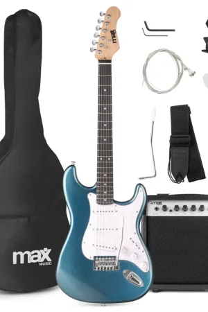 Meilleure vente - Max GigKit - Guitare Électrique Pack Débutant Ampli 40 Watts - Pétrole