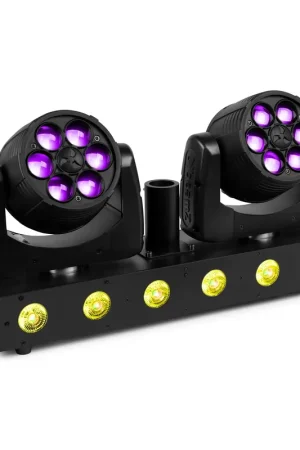 Qualité premium - BeamZ Fuze Twin LED Wash Moving Head Bar - Barre 2 têtes | LED Wash incorporées, DMX & Stand-alone
