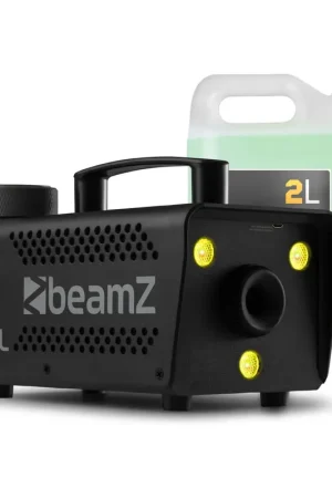 BeamZ S553L - Pack Machine à Fumée 550W avec 3 LEDs RGB et 2 L de Liquide - pour Halloween | Expédition express